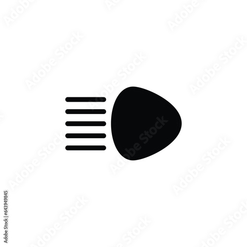 High beam car icon vector