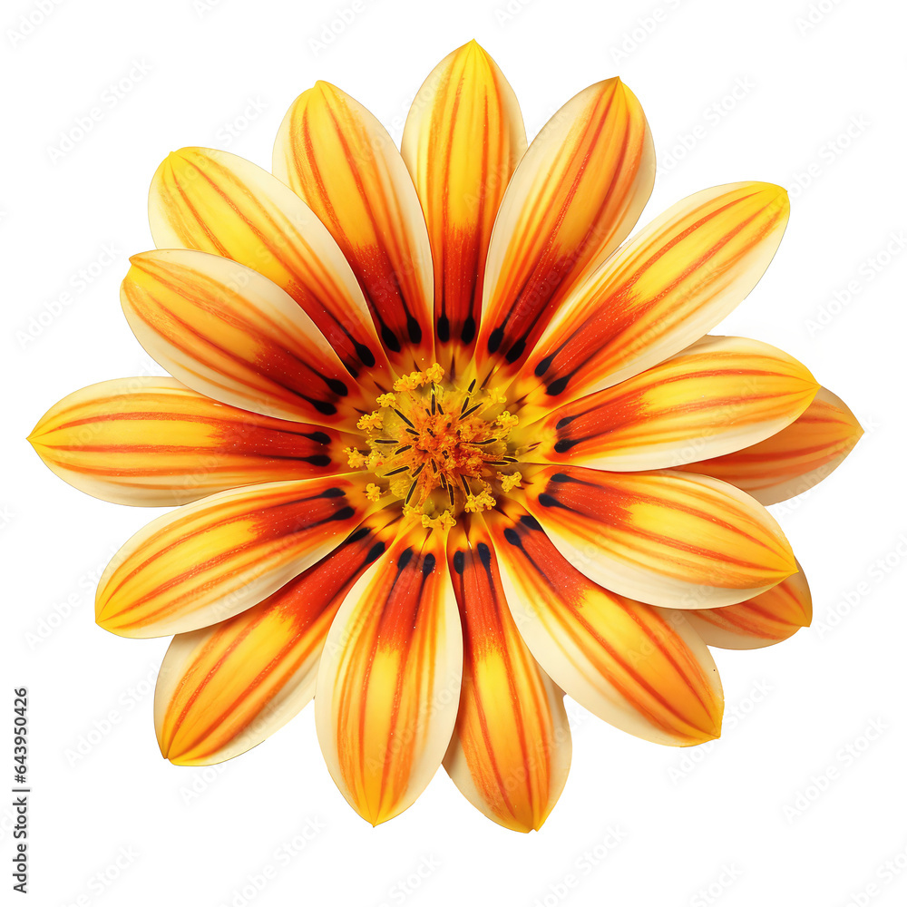 Gazania flower isolated on white Gazania flower isolated on white