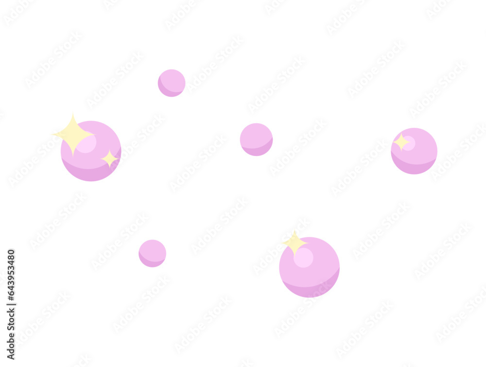 Soap bubbles sparkling semi flat colour vector object. Fizzy soda drops. Dreamlike wash foam. Editable cartoon clip art icon on white background. Simple spot illustration for web graphic design Soap bubbles sparkling semi flat colour vector object. Fizzy soda drops. Dreamlike wash foam. Editable cartoon clip art icon on white background. Simple spot illustration for web graphic design