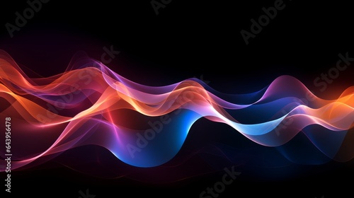 Abstract depiction of sound waves in motion