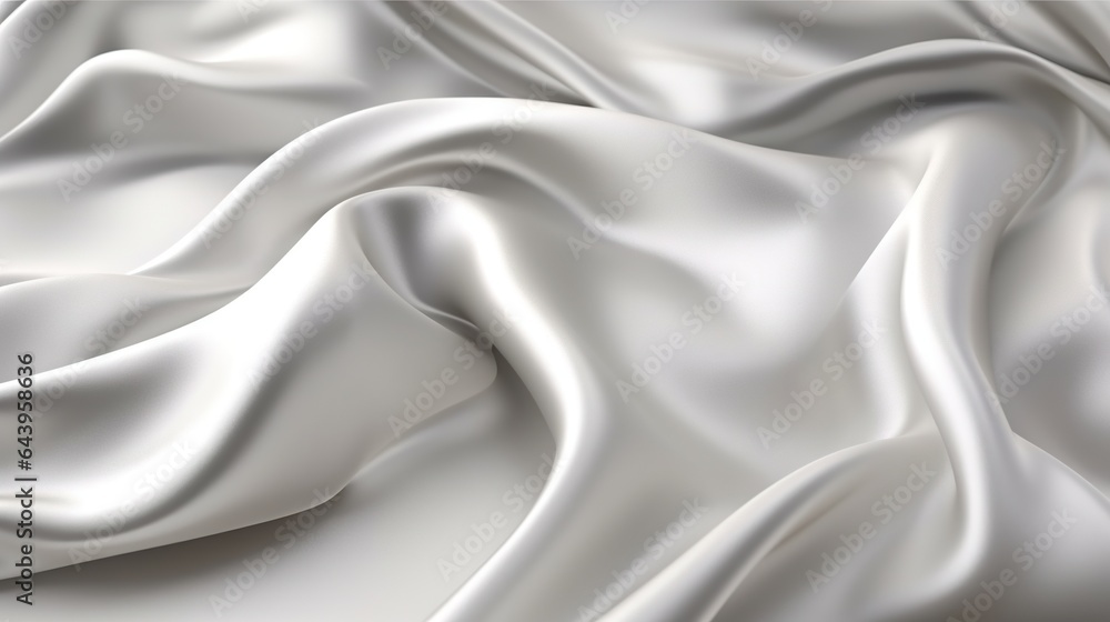 White silk with creases texture background