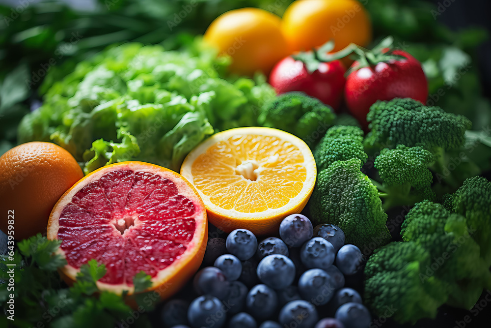 A close-up shot of colorful fruits and vegetables highlighting the vibrant natural ingredients used in homemade baby food recipes A close-up shot of colorful fruits and vegetables highlighting the vibrant natural ingredients used in homemade baby food recipes
