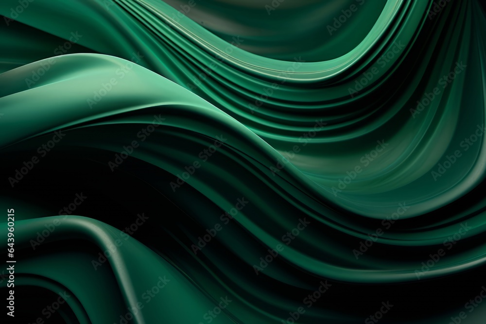 elegant green wave flowing gracefully on a dark background capturing the essence of fluid motion and design elegant green wave flowing gracefully on a dark background capturing the essence of fluid motion and design