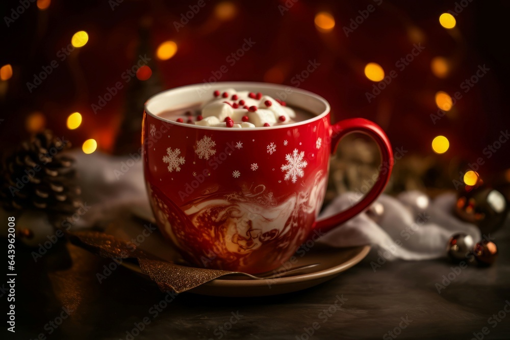 Winter latte. Generate Ai Winter latte. Generate Ai