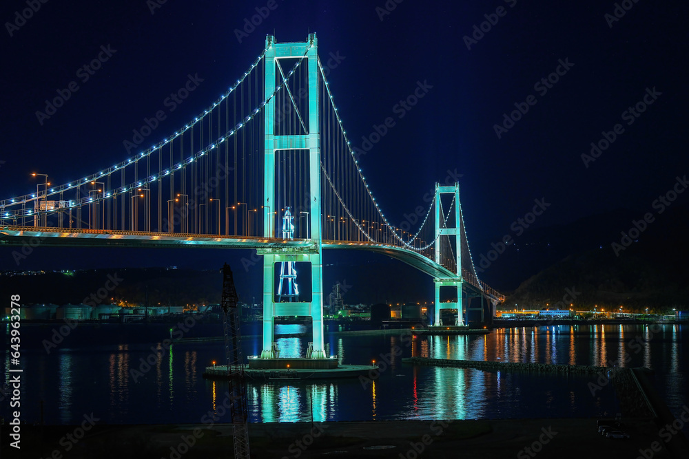 Obraz premium 室蘭の夜景