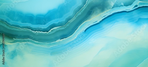 Closeup of polished marbled abstract turquoise agate crystal natural quartz healing stone marble texture background © Corri Seizinger