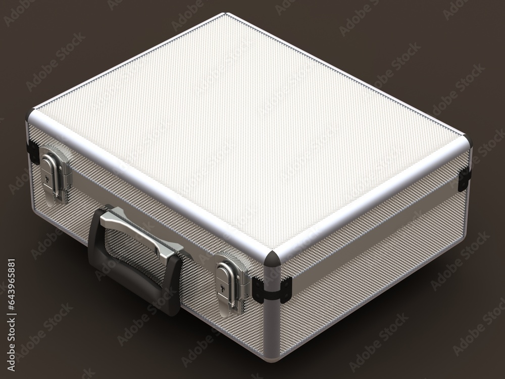Tool Case Aluminium Radiused Edges 3D model Tool Case Aluminium Radiused Edges 3D model