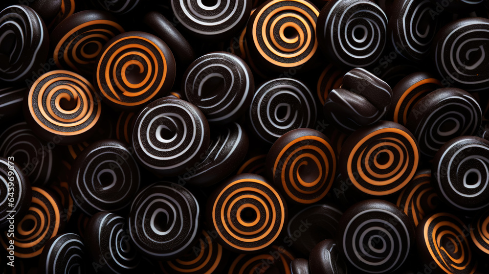Licorice candies mix background. Sweet tasty backdrop. Generative AI Licorice candies mix background. Sweet tasty backdrop. Generative AI