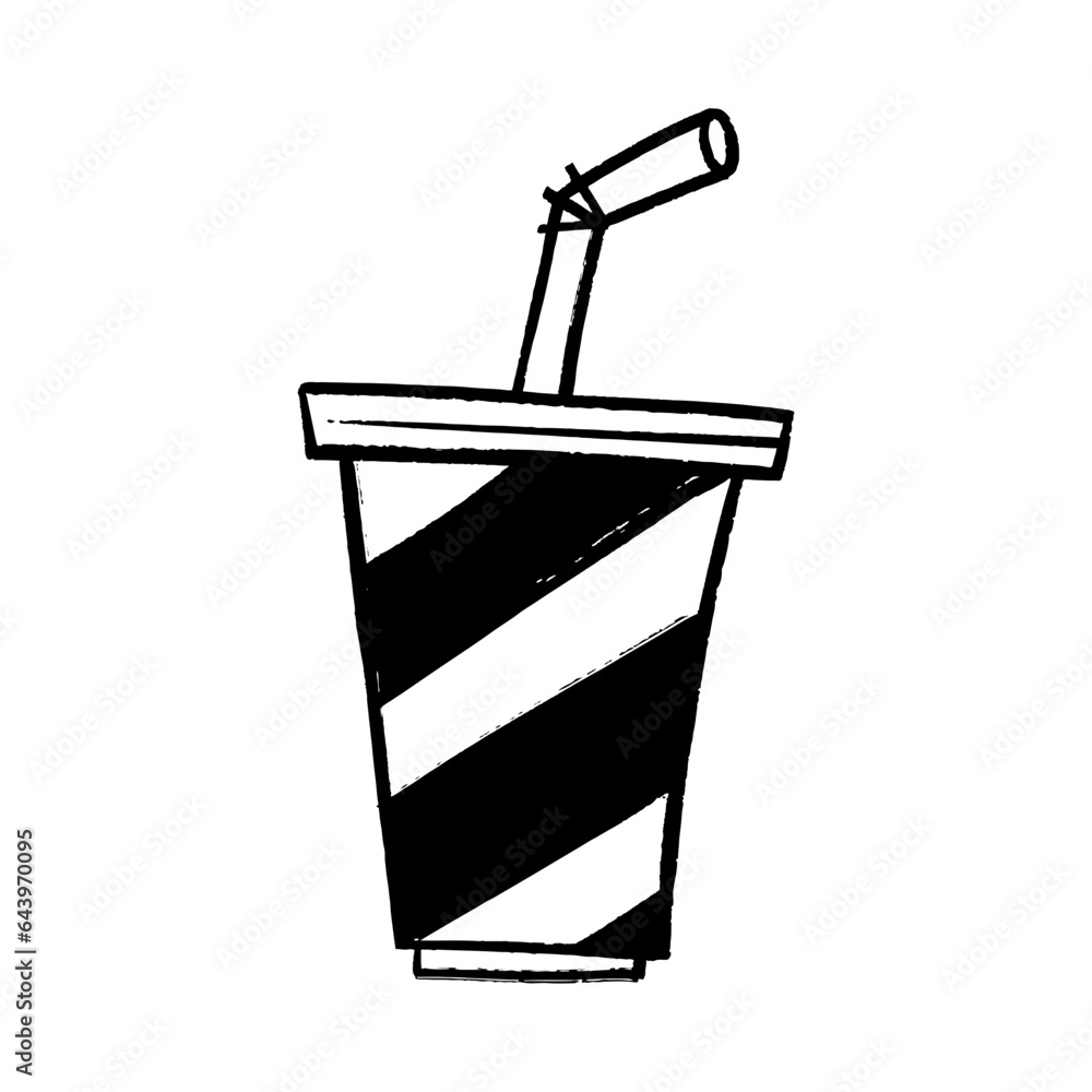 Soda cup cartoon hand drawn Soda cup cartoon hand drawn