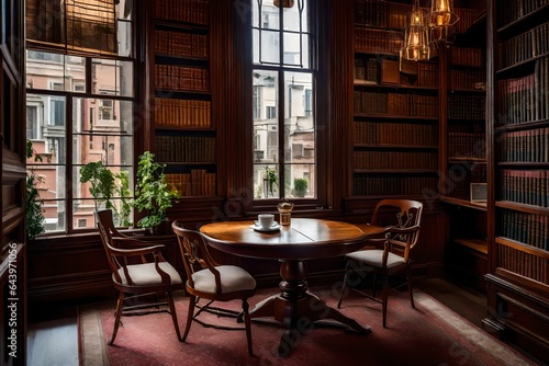 interior of a library © Hamza