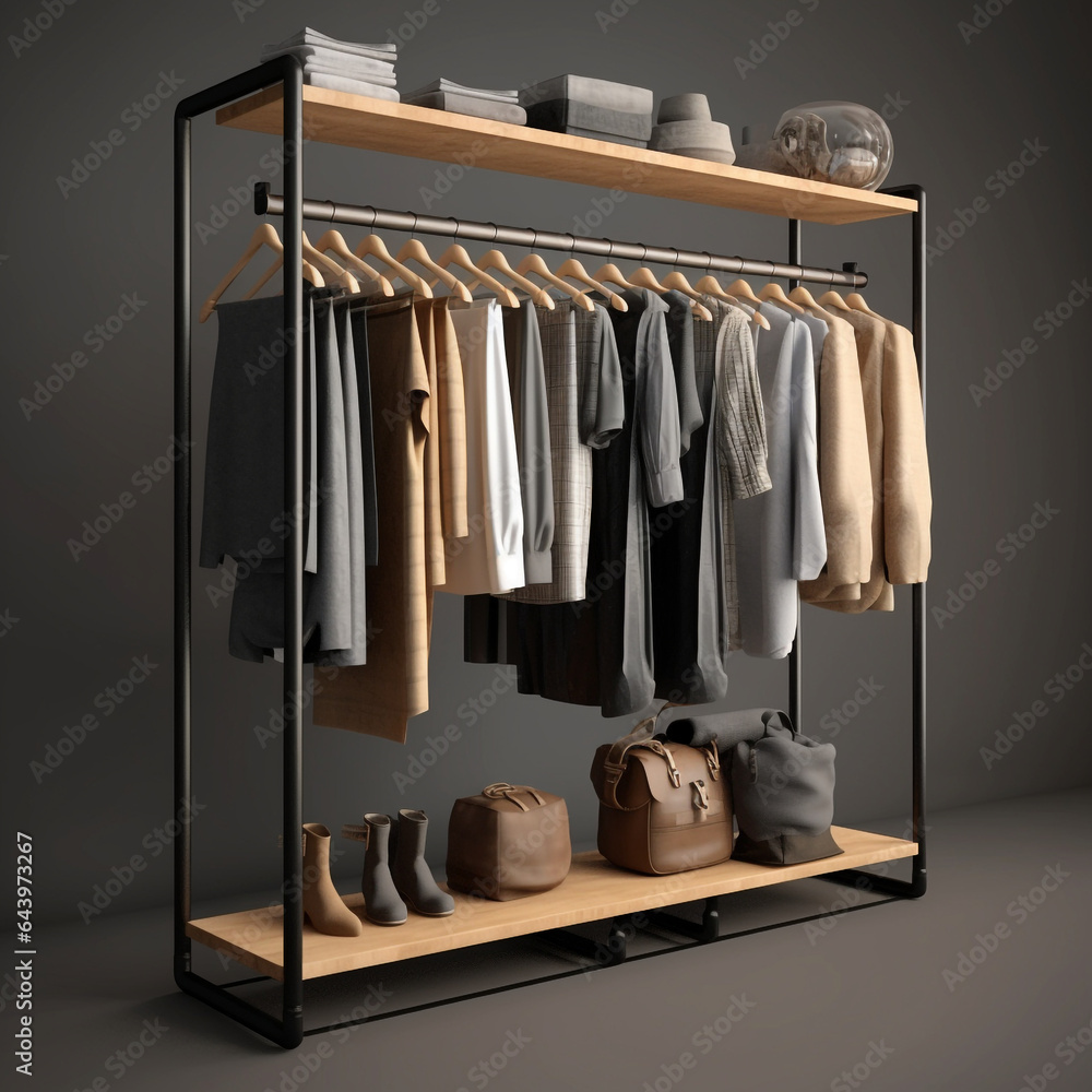 clothes hanger theme design illustration