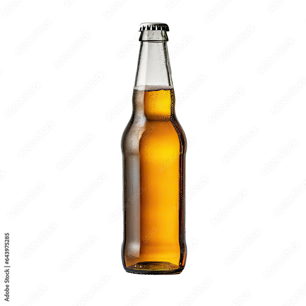 bottle of beer isolated isolated on transparent background bottle of beer isolated isolated on transparent background