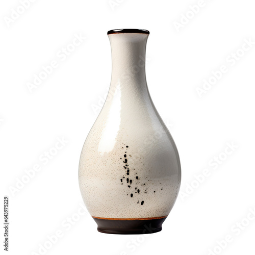 ceramic vase isolated on transparent background