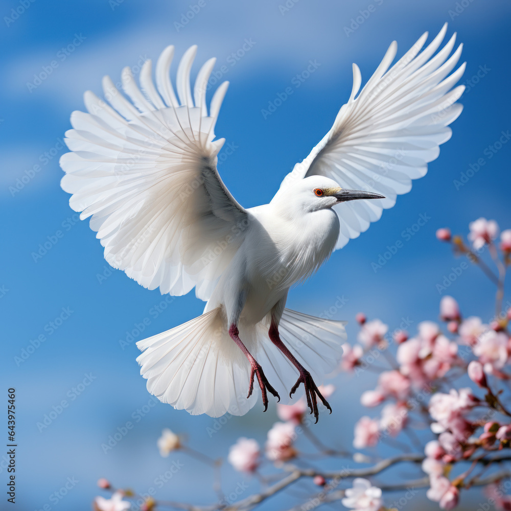 Snowy egret flies away nature photography stunning
