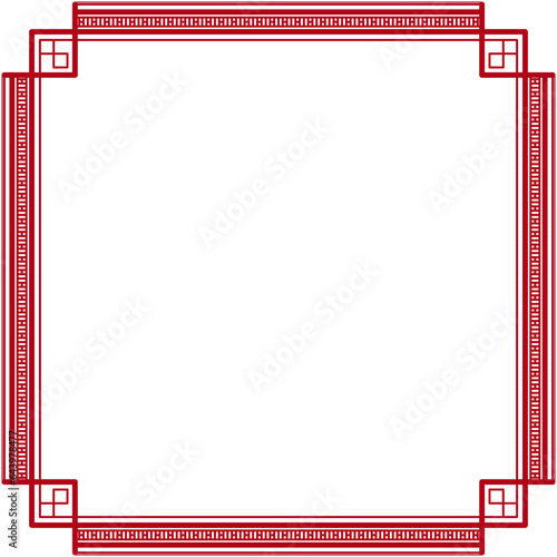 asian vintage ornaments frames border oriental square
