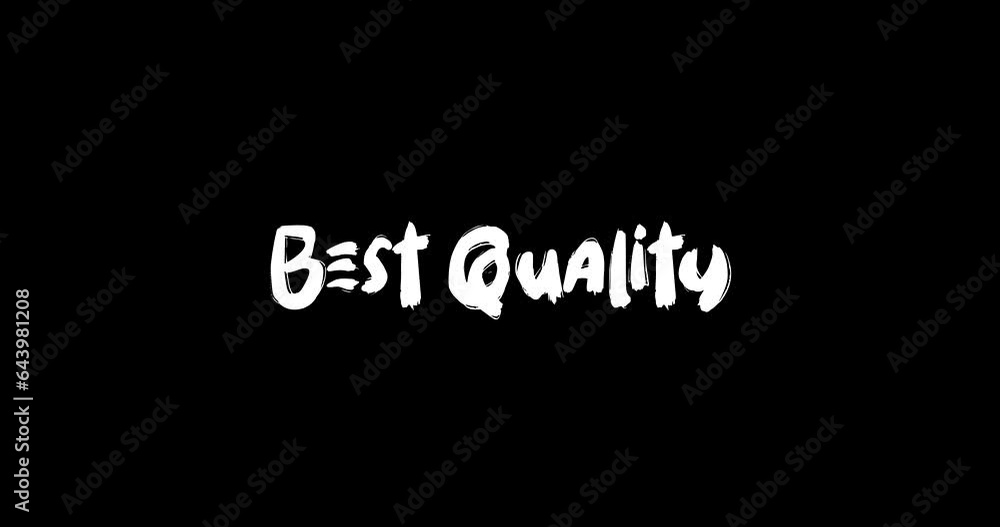 Best Quality Bold Text Typography Animation Effect of Grunge Transition on Black Background Best Quality Bold Text Typography Animation Effect of Grunge Transition on Black Background