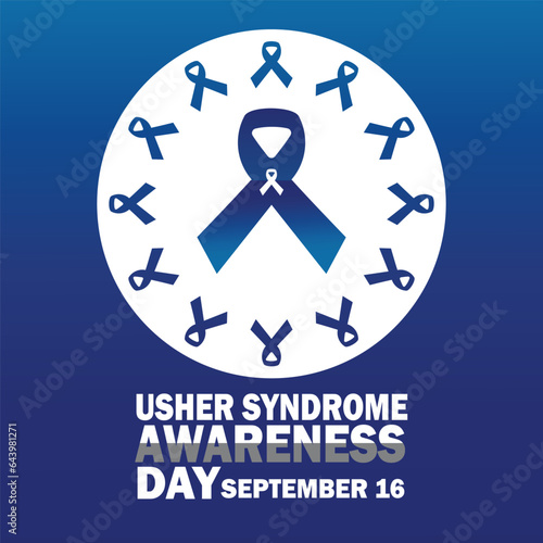 Usher Syndrome Awareness Day Vector Template Design Illustration. September 16. Suitable for greeting card, poster and banner