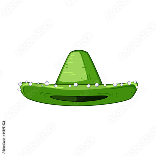 latin sombrero cartoon. music happy, celebration maracas, festival latino latin sombrero sign. isolated symbol vector illustration