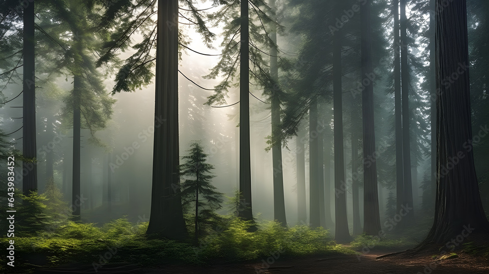 A misty morning in the woods is a dreamy sight to behold. The detailed photography captures the ethereal fog, the towering trees, and the earthy aromas, providing a serene. A misty morning in the woods is a dreamy sight to behold. The detailed photography captures the ethereal fog, the towering trees, and the earthy aromas, providing a serene.