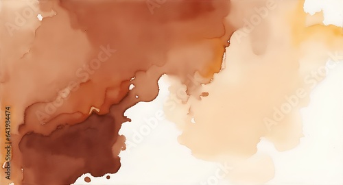 Elegant Brown Abstract Watercolor Background, Colorful Liquid Paint Abstract, Abstract Watercolor Texture, High Resolution