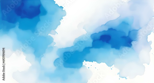 Elegant Azure Abstract Watercolor Background, Colorful Liquid Paint Abstract, Abstract Watercolor Texture, High Resolution