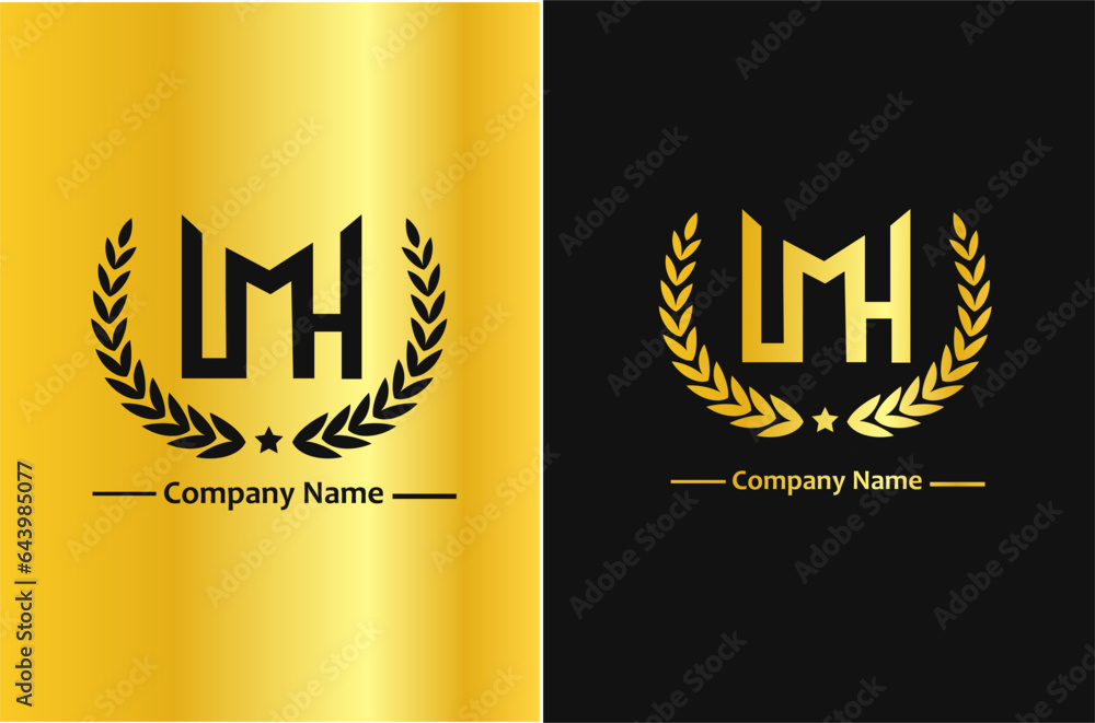 lmh letter branding logo designtemplate lmh letter branding logo designtemplate