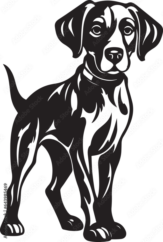 Cute dog, Funny dog, Vector Illustration, SVG