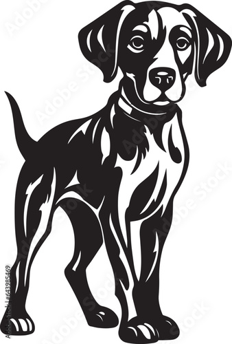 Fototapeta Naklejka Na Ścianę i Meble -  Cute dog, Funny dog, Vector Illustration, SVG