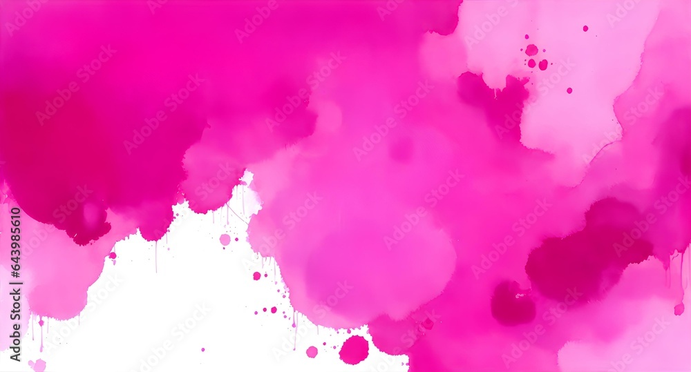 Elegant Magenta Abstract Watercolor Background, Colorful Liquid Paint Abstract, Abstract Watercolor Texture, High Resolution