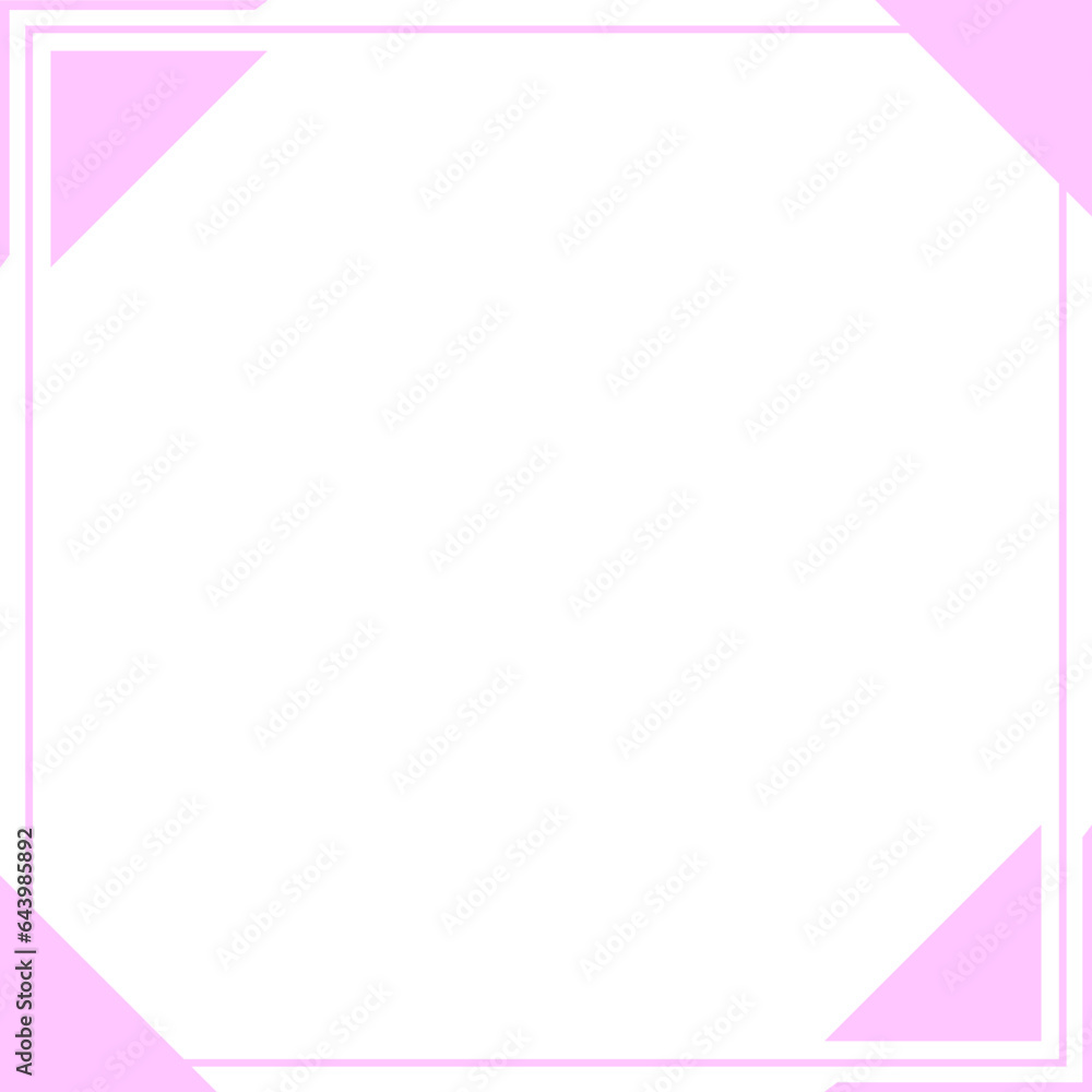 Obraz premium Geometric Square Frame Simple Text Box Quote