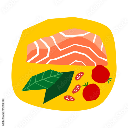 Clean food flat illustration