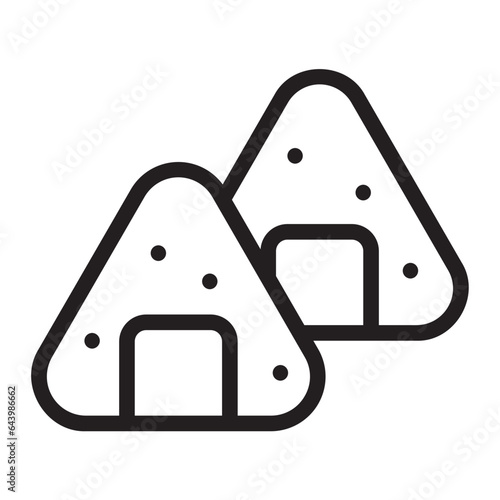 onigiri line icon