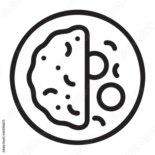 omelette line icon