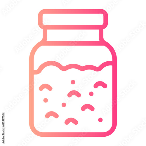 rolled oats gradient icon