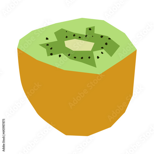 Kiwi flat illustration