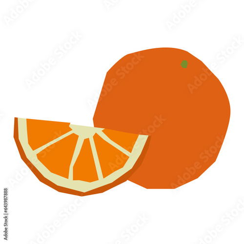 Orange flat illustration