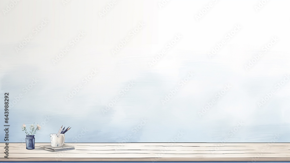 a table against a light wall, minimalistic interior background in scandi style a table against a light wall, minimalistic interior background in scandi style