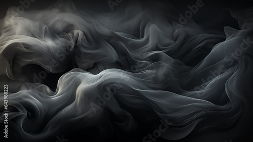 clouds of white smoke on a black background texture