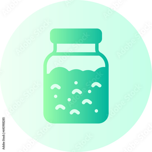 rolled oats gradient icon