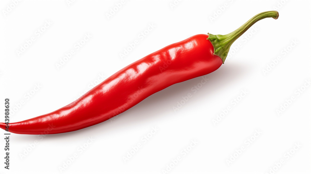 red hot chili pepper on white background red hot chili pepper on white background