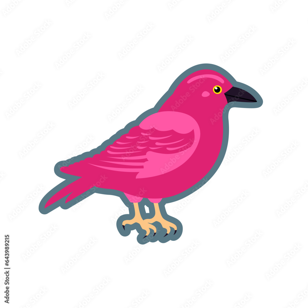 Halloween. Bright pink crow. Halloween. Bright pink crow.