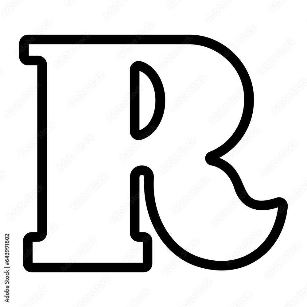 letter r icon letter r icon