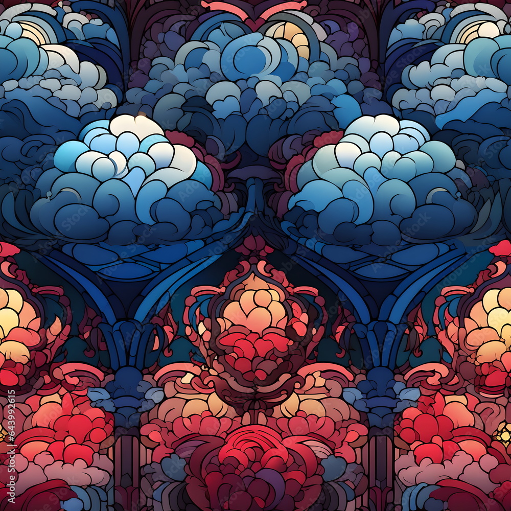 Stained glass textures, tailed Stained glass textures, tailed