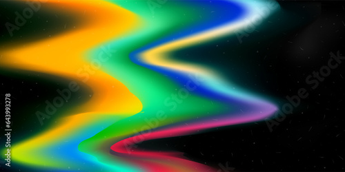 Bright background with contemporary effect. Vivid grunge gradient. Acid colors. Trendy vector illustration with noise dust texture