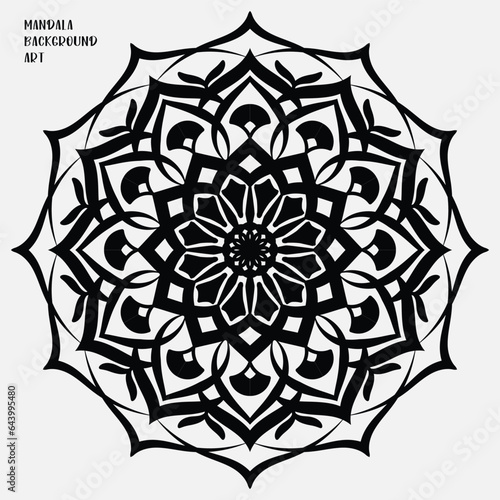 Vector luxury ornamental abstract ramadan mandala pattern indian motif diwali rangoli indian puja alpona