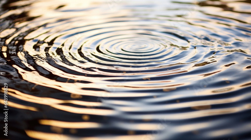 Fényképezés Intricate patterns of ripples formed on a ponds surface by a steady deluge
