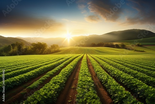 Golden Hour Agriculture Abundance