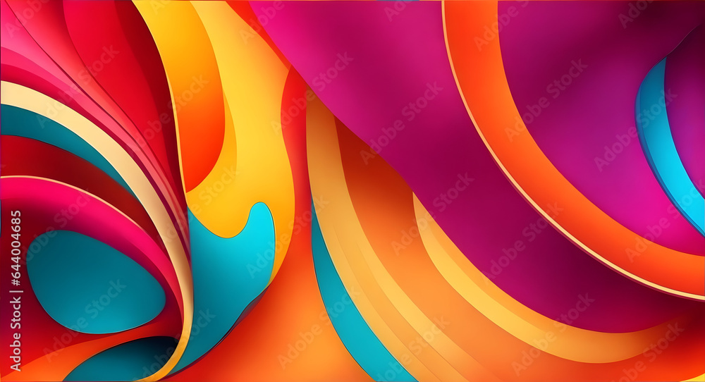 3d Colorful abstract wallpaper modern background 96. generative ai 3d Colorful abstract wallpaper modern background 96. generative ai