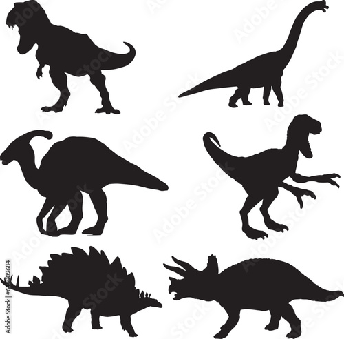 Dinosaurs bundle Cutfile  cricut  silhouette  SVG  EPS  JPEG  PNG  Vector  Digital File  Zip Folder