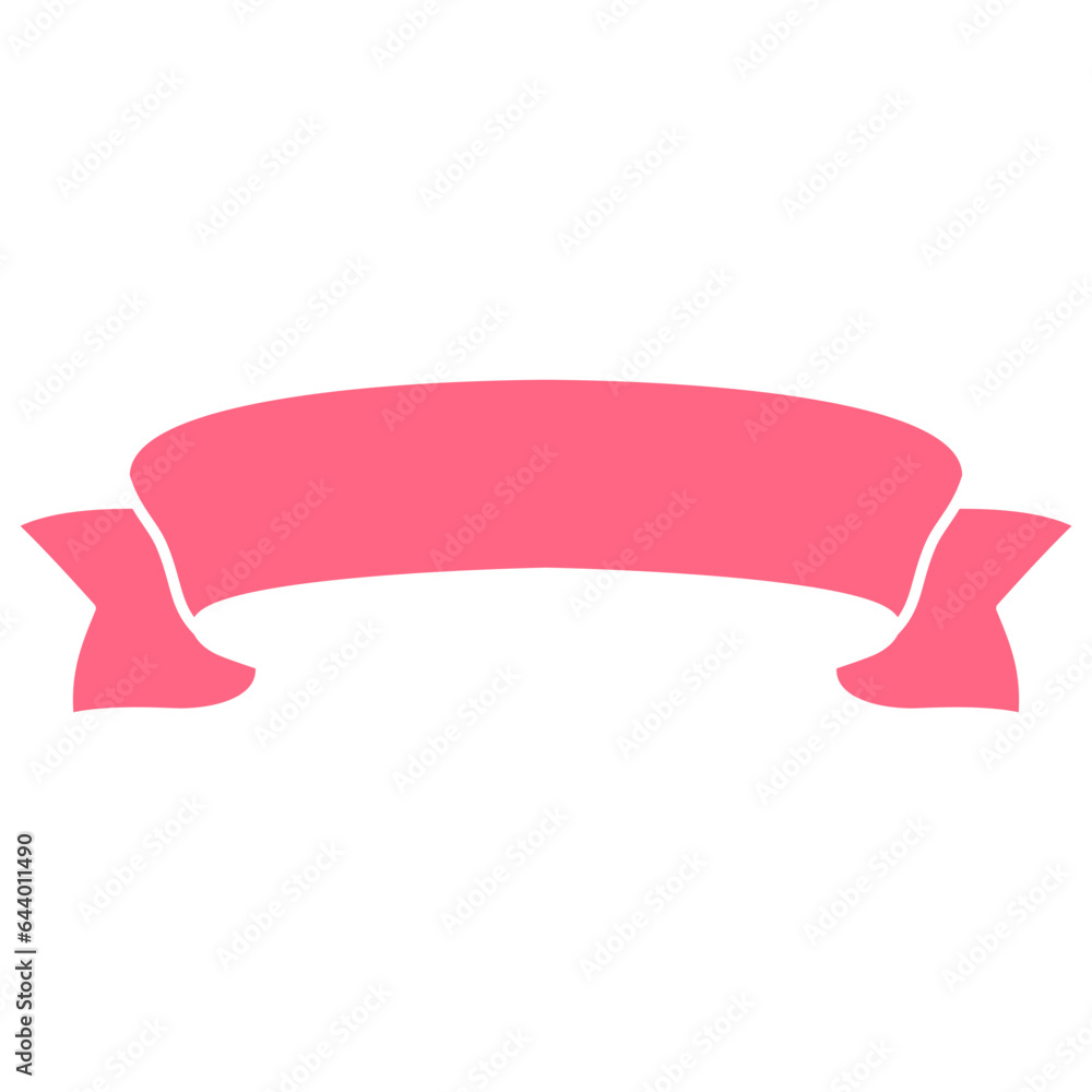 pink red ribbon banner pink red ribbon banner